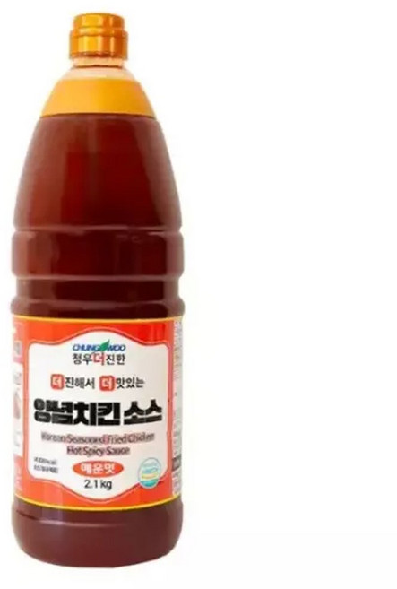 청우식품 양념치킨 매운맛소스 2.1kg 양념치킨소스 양념치킨소스대용량, 1개