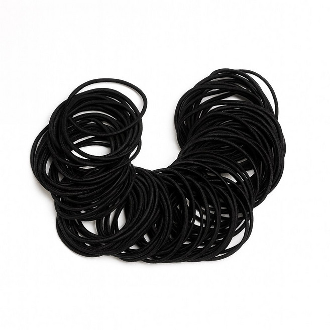 179osn 고탄력 심플 머리끈 대용량 머리 고무줄 2mm