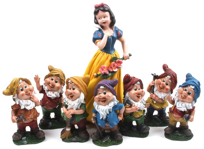백설공주와일곱난쟁이 중형세트 공주모형 공주조형물 난쟁이인형 난장이모형