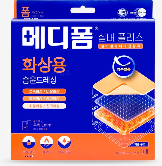 메디폼 실버플러스 밴드, 1개입, 1개 - 쿠팡