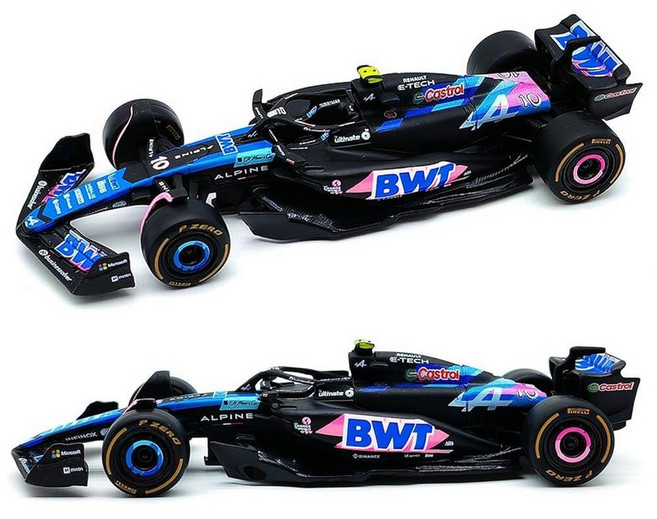 Xiangtat 1 43 2024 BWT 알파인 F1 팀 A524 10 Pierre Gasly 31 에스테반 오콘 합금 자동차 다이 캐스트 모델 컬렉션 선물 블루 228164, 1/43 A524 블루 10#