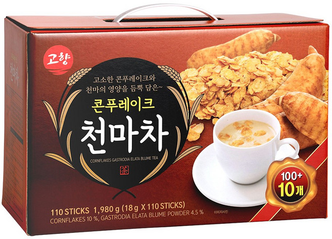 고향 콘푸레이크 천마차, 18g, 110개입, 3개