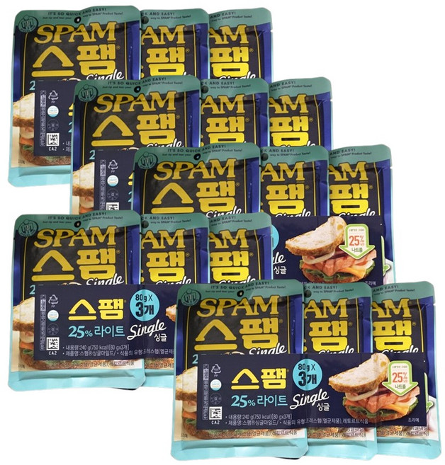 CJ 스팸라이트, 80g, 15개