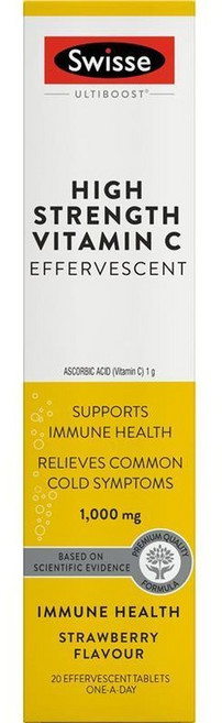 Swisse Ultiboost 힘튼튼 비타민 C 20 기운넘치게하는 테블렛, 1개, 기본, 20정