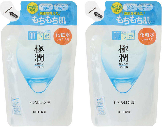 肌研 極潤玻尿酸保濕化妝水 補充包, 2個, 170ml