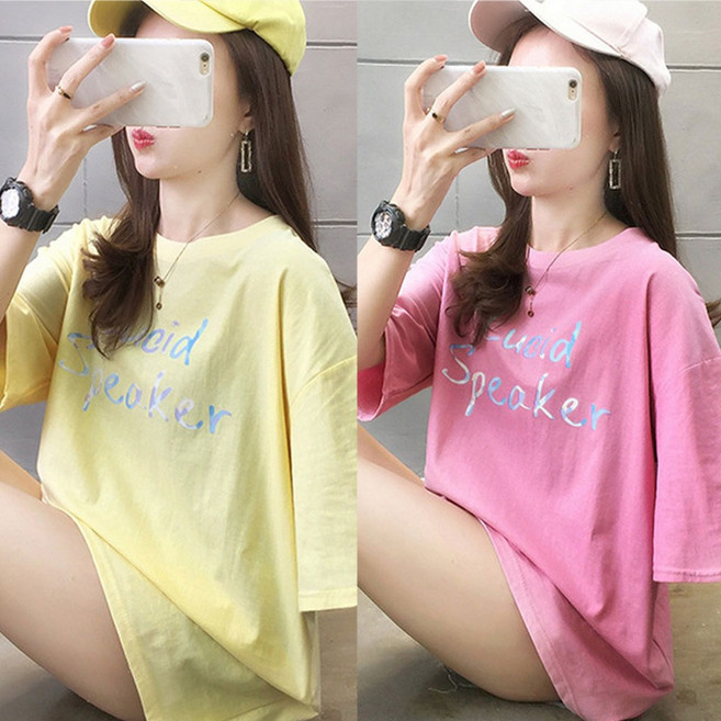 로지 네온컬러 여성반팔티셔츠 2개