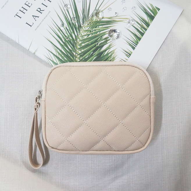 BUBM 넉넉하고 예쁜 시크릿 방수 휴대용 파우치 퀄팅스타일 M사이즈