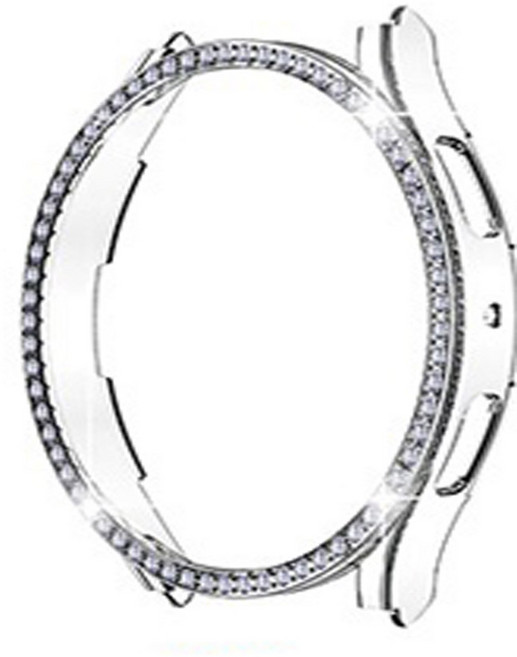 스토리링크 갤럭시 워치7 6 5 4 40mm 44mm 프로 45mm 클래식 43mm 47mm호환 스트랩 시계줄 가죽 메탈 밀레니즈루프 스포츠루프, 33.워치6 5 4 큐빅 하드커버 _투명40mm, 1개