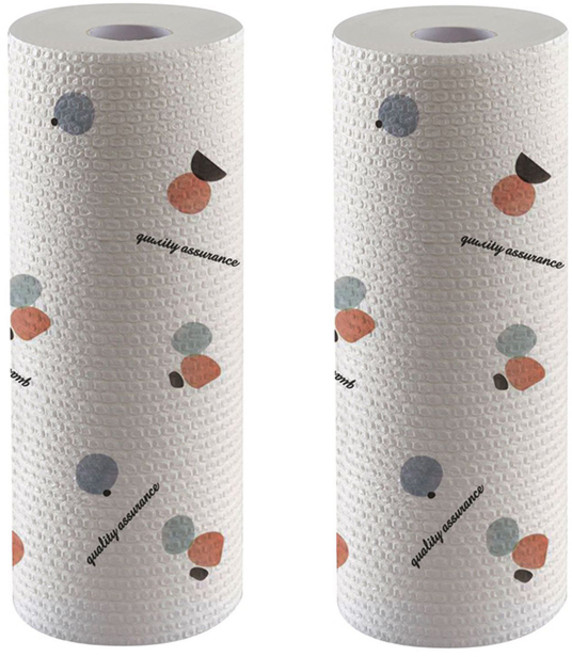 시우리빙 빨아쓰는 키친타올 25x25cm 50매 2개 세트, 기하무늬 2개, 1세트