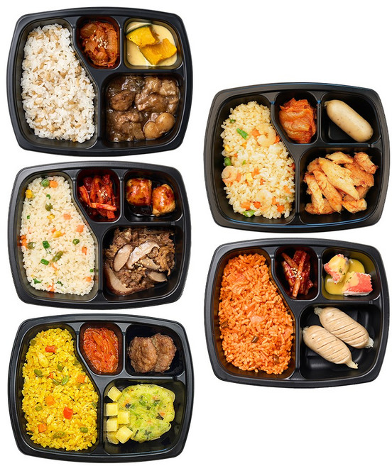 굿스푼 단백질 도시락 닭가슴살 현미밥 일주일 단기 관리 운동 식단 직장인 도시락 5종 5팩 (냉동), 5개