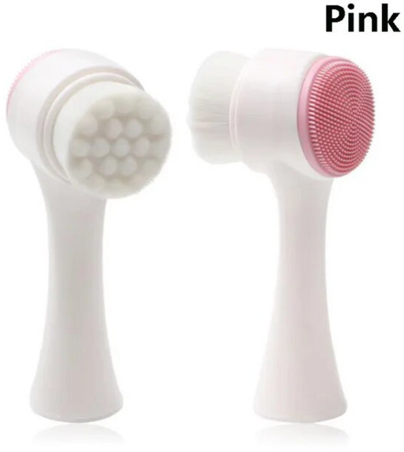 진동클랜저 피부탄력기기 클렌징기계 전동세안기 피부마사지기 홈케어 도매 양면 실리콘 스킨 케어 도구 페이셜 클렌저 브러시 얼굴 청소 진동 마사지 세척 제품, 1.1pcs