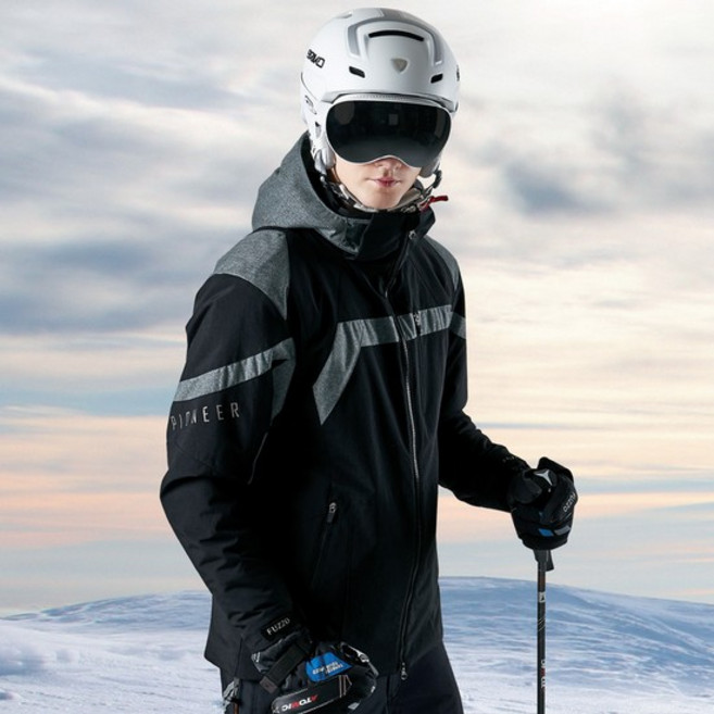 푸조 스키 보드 후드 벤틸 자켓 M블랙 FZ828-5