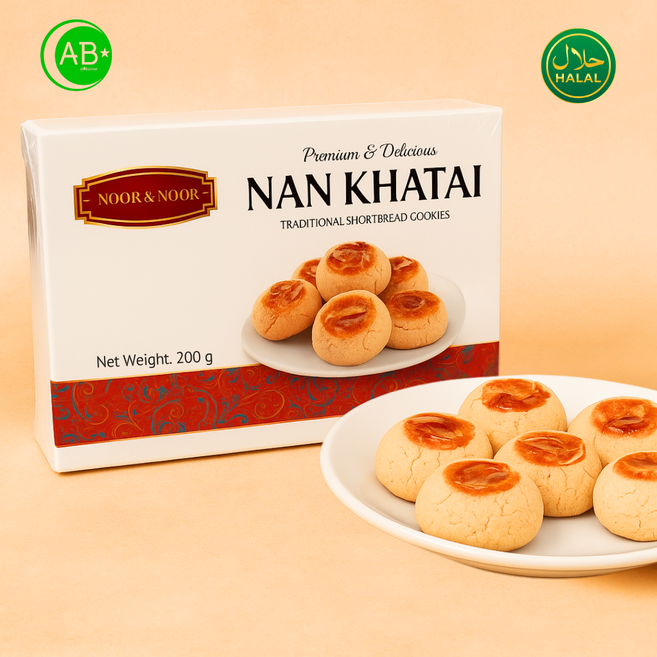 Nan Khatai Traditional Shortbread Cookies Pakistan 난카타이 | 전통 쇼트브레드 쿠키, 1개, 200g