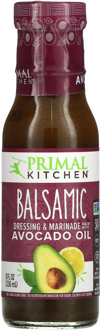 Primal Kitchen 발사믹 비네그레트 & 마리네이드 아보카도 오일로 제조 237ml(8fl oz) 1팩, 1개, 1.5L