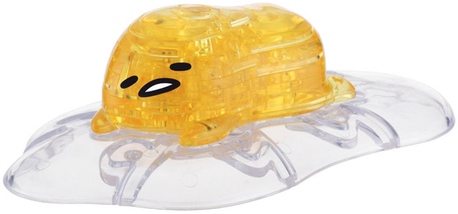 해피퍼즐 하나야마 산리오 구데타마 3D입체퍼즐 캐릭터퍼즐 크리스탈퍼즐, 크리스탈, 1개, 32피스