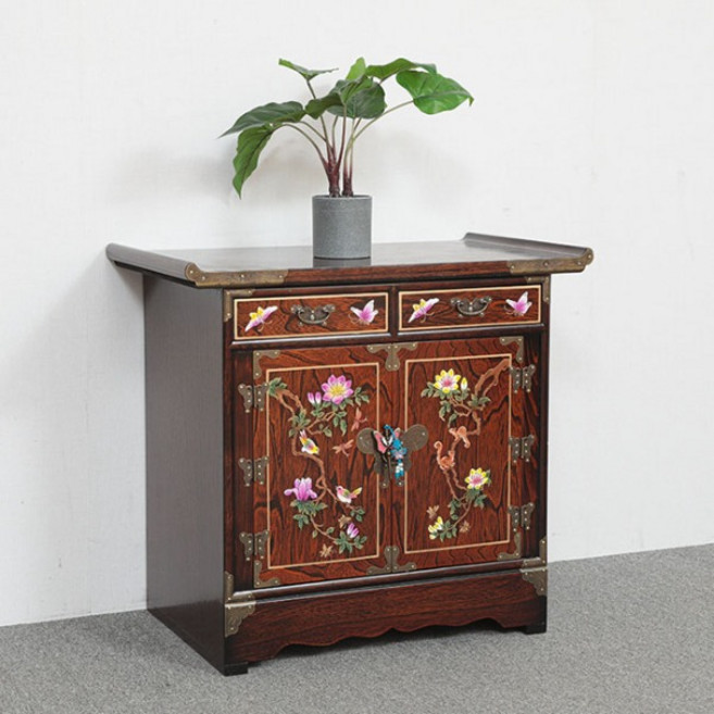 옛마루고가구 나비그림머릿장 엔틱가구 장식장 수납장