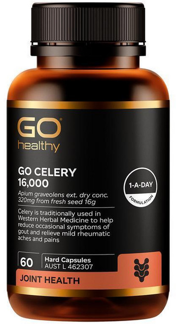 호주 고헬씨 GO Healthy Celery 셀러리 16 000mg 하드 캡슐, 3개, 60정