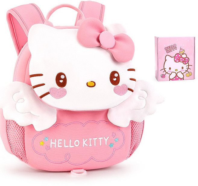 [미미사몰] 귀여운 헬로 키티 유치원 어린이집 나들이 가방 1-3- 5세 경량 유아 분실 방지 배낭