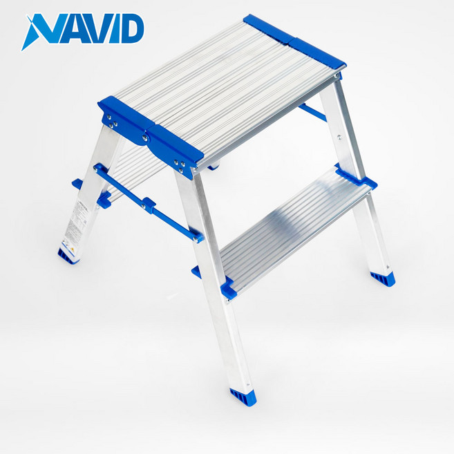 알루미늄 A형사다리 가정용 접이식 사다리 2단 우마 광폭 navid_공구제트, 1개