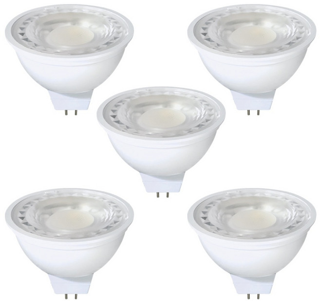 데이온 LED 할로겐 MR16 5W 12V 램프, 주광색, 5개