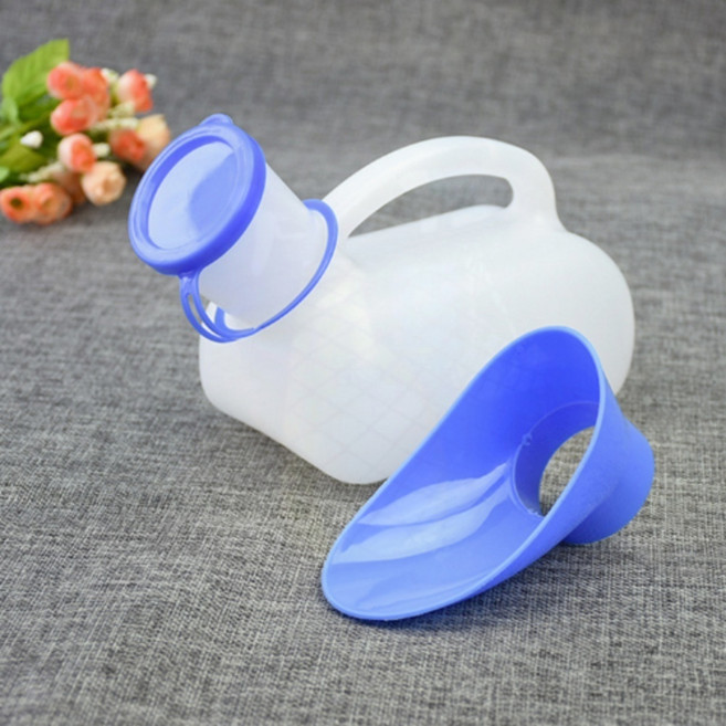 현대 안심 링 소변기 환자용소변기 휴대용소변기, 1개, 휴대용소면통