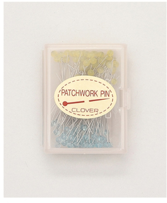 퀼트스타 [크로바] 패치워크 시침핀 (0.4mm/36mm), 블루&옐로우, 1개