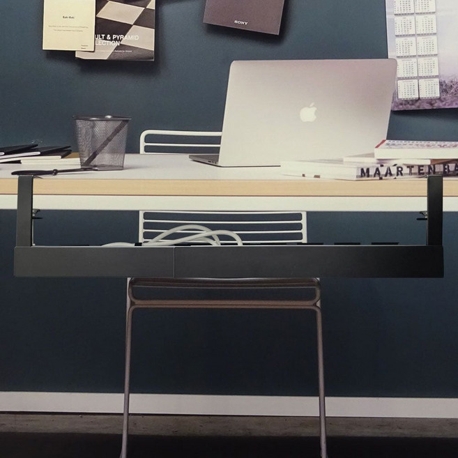 좋은 사람들 SFr 무타공 책상 멀티탭 정리대 76cm 케이블 정리소품, 상세페이지 참조, 상세페이지 참조