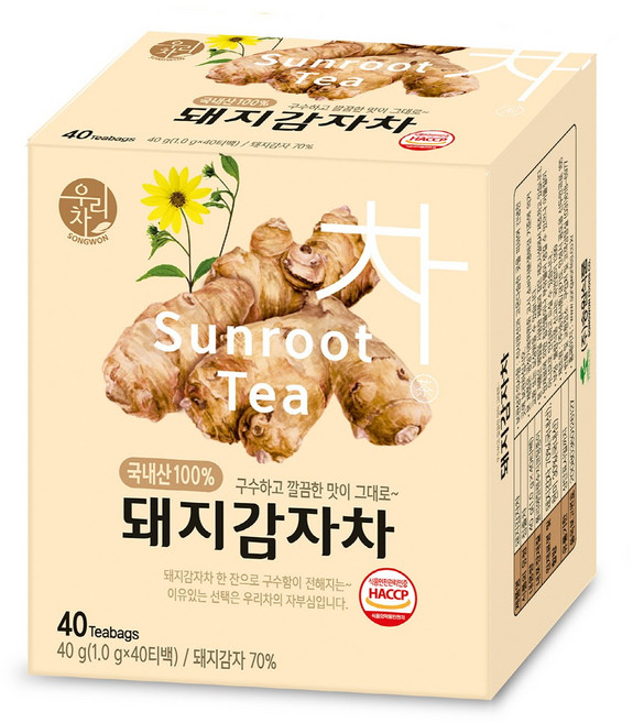 우리차 우리차 돼지감자차 40T, 1g, 40개입, 1개