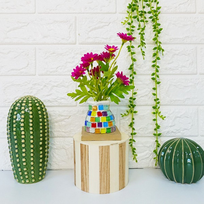 토단법인 점토와 타일로 조화 화분 만들기 (1인용 2종 택 1), MDF받침, 1개