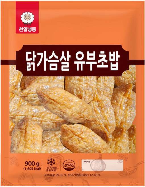 천일 냉동 행야채 유부초밥, 1개, 900g