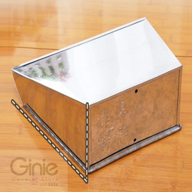 철 쓰레받이 낙엽쓰레받기 튼튼한쓰레받이 양철쓰레받이, 1개, 실버