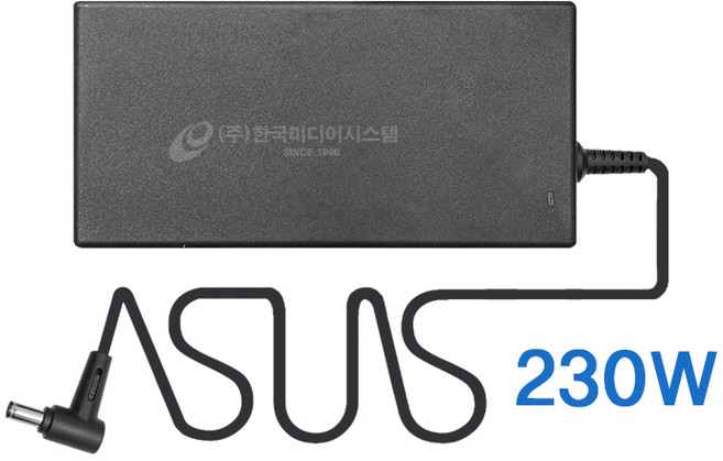 ASUS 정품 19.5V 11.8A 230W (6.0) 전원 어댑터 충전기, ASUS 230W 6.0 + PC 케이블, 1개