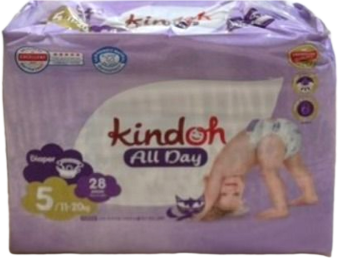 킨도 프리미엄 뉴올데이 밴드형 기저귀, 5단계, 28매