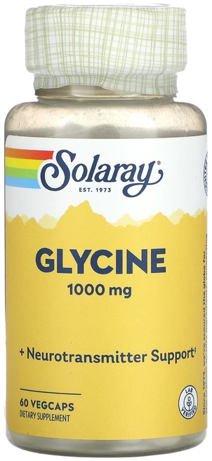 Solaray 글라이신 1000mg 베지 캡슐 60정, 1개 - 쿠팡