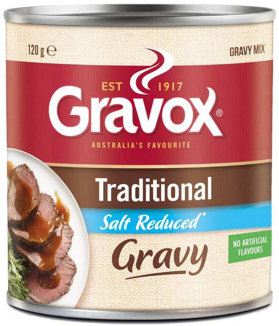 호주 그레복스 저염 트레디셔널 그레이비 믹스 파우더 120g Gravox Traditional Salt Reduced Gravy, 1개