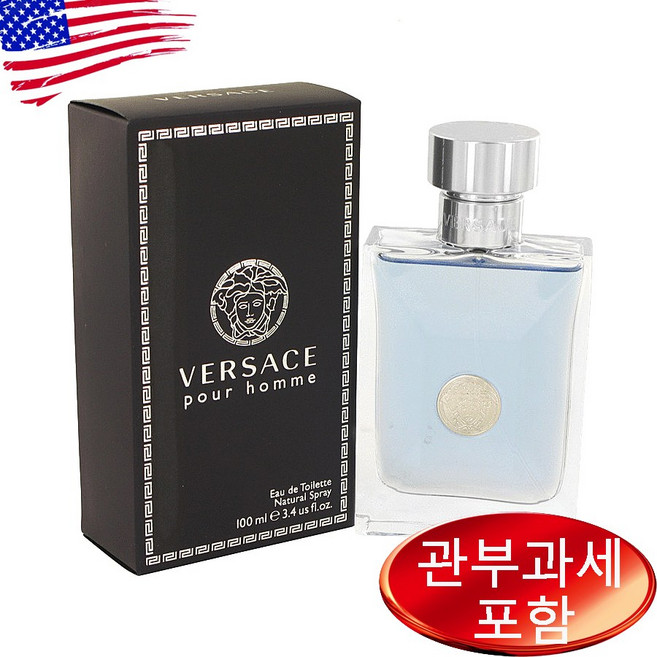 베르사체 뿌르 옴므 오드뚜왈렛 100ml 남성, 1개