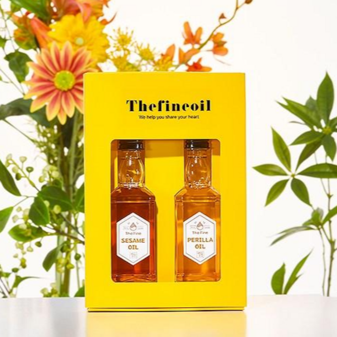 [더맑음] 참기름 들기름 답례품 선물세트, 1세트, 100ml