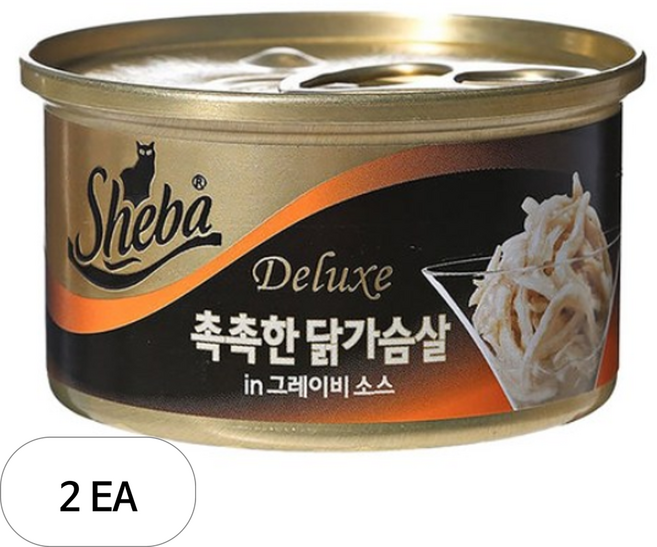 쉬바 고양이 간식캔, 닭, 85g, 2개