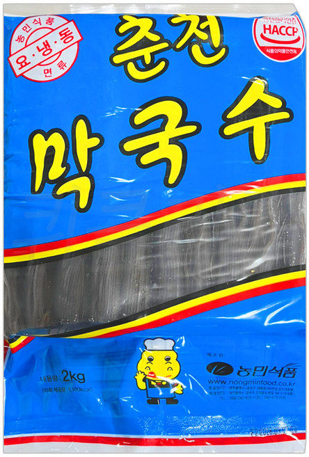농민식품 춘천 막국수2kg/대용량 업소용 막국수, 2개, 2kg