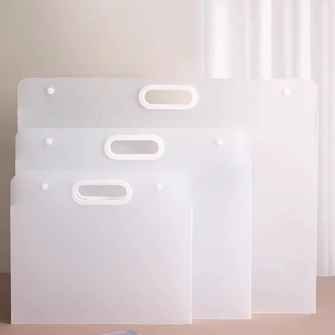 도화지보관가방 서류 포트폴리오 도면 문서 그림 작품 보관 정리 화일 화이트