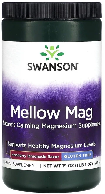 스완슨 멜로우 마그네슘 라즈베리 레모네이드 글루텐 프리, 1개, 543g - 쿠팡