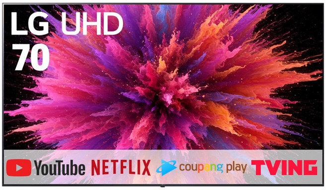 LG전자 70인치(177cm) 울트라HD 4K 스마트 LED TV 70UP8070 넷플릭스 유튜브, 스탠드형, 70인치, 고객직접설치
