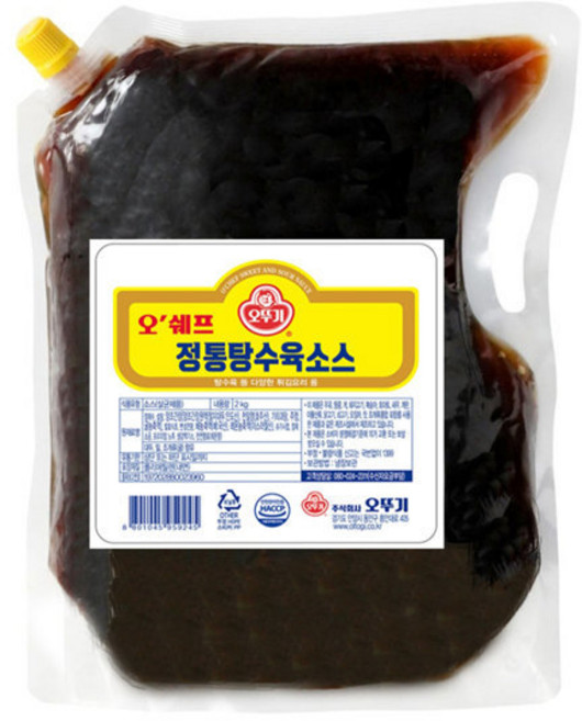 오뚜기 정통 탕수육소스 2kg, 6개