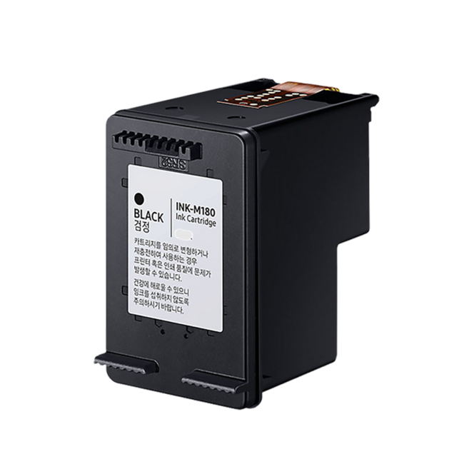 삼성 M180 C180 대용량 SL-J1660 SL-J1663 SL-J1665 SL-J1770FW 재생잉크 INK-M180 INK-C180 호환잉크, M180XL 프리미엄 잔량확인O-검정, 1개