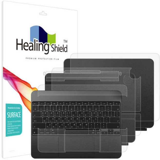 아트박스/힐링쉴드 아이패드 프로8/7 13 매직키보드 무광 외부필름 3종, 1개