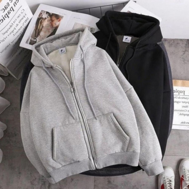 겨울 남녀공용 후드티 기모 후드집업 자켓 털 간절기 패션 후드