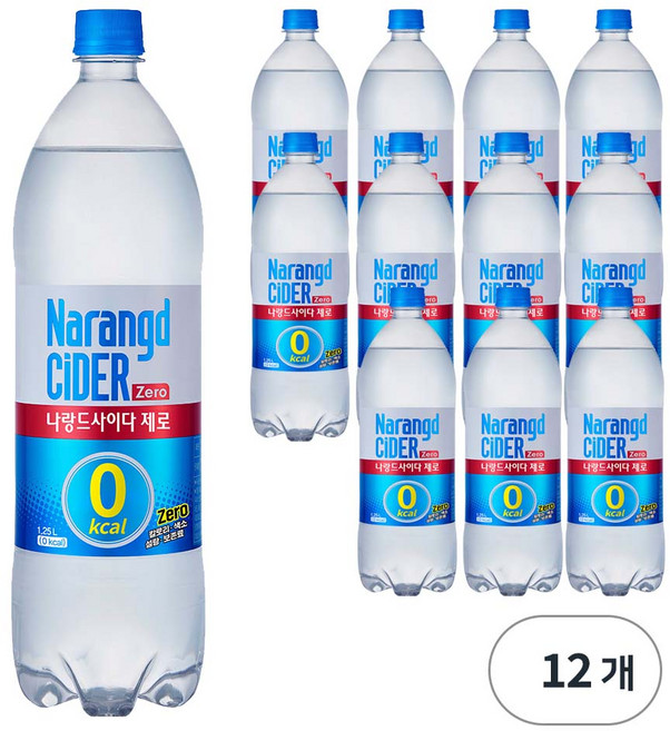 나랑드사이다 제로, 1.25L, 12개