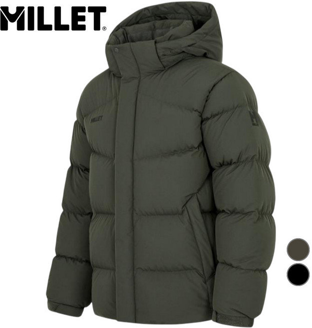 [백화점발송] 밀레 남성 패딩 헤비 덕다운 겨울 등산 낚시 작업 근무 자전거 캠핑 운동