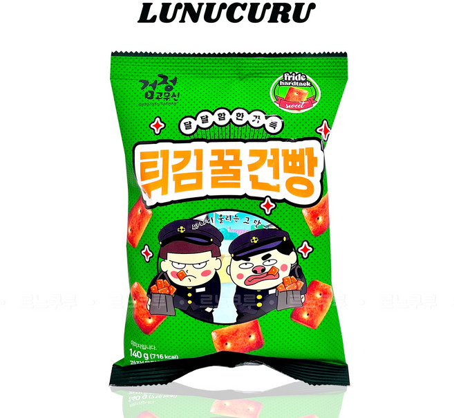 효성 검정고무신 튀김 꿀건빵 추억의 옛날과자, 140g, 1개