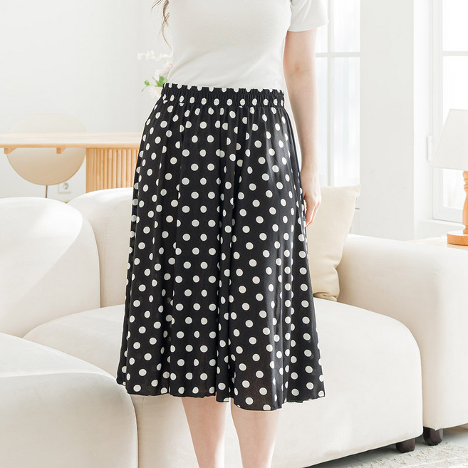 아킵 냉감 데일리 스커트홈웨어 쿨원단 냉감 치마